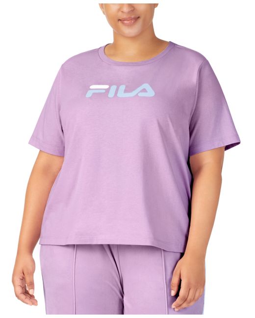 Fila Plus Thea Cotton Logo Short-Sleeve T-Shirt