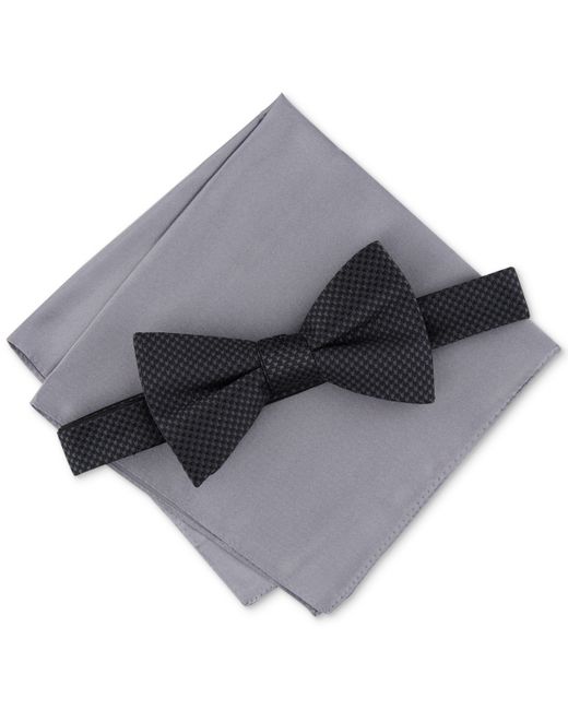 Alfani 2-Pc. Bow Tie Pocket Square Set Created for