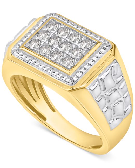 Macy's Diamond Textured Ring 1/2 ct. t.w. in 10k Gold