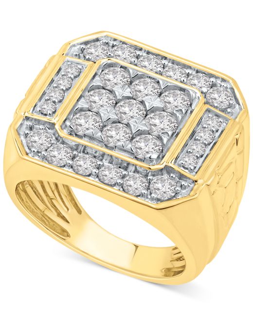 Macy's Diamond Cluster Ring 2-1/2 ct. t.w. in 10k Gold