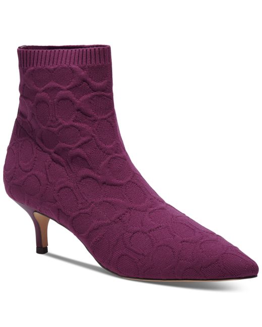 Coach Jade Knit Sock Booties Shoes