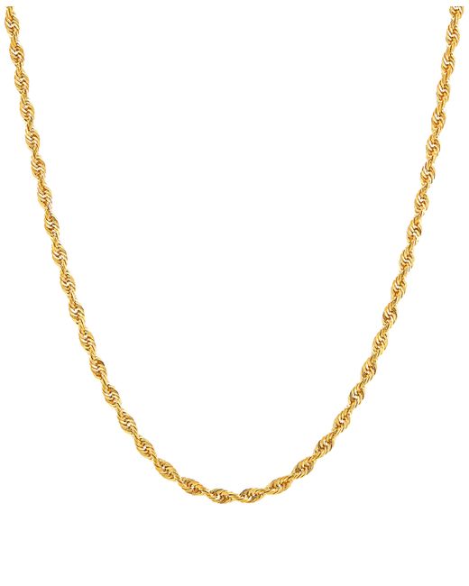 Macy's Glitter Rope Link 18 Chain Necklace in 14k