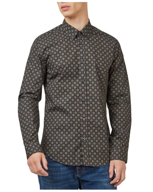 Ben Sherman Foulard-Print Long-Sleeve Shirt