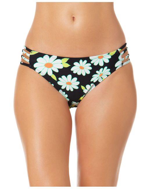 California Waves Salt Cove Juniors Daisy Dance Strappy-Side Hipster Bottoms Created for Swimsuit