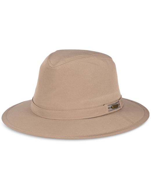 Stetson Dorfman Pacific Brushed Packable Safari Hat With Adjustable Chin Cord