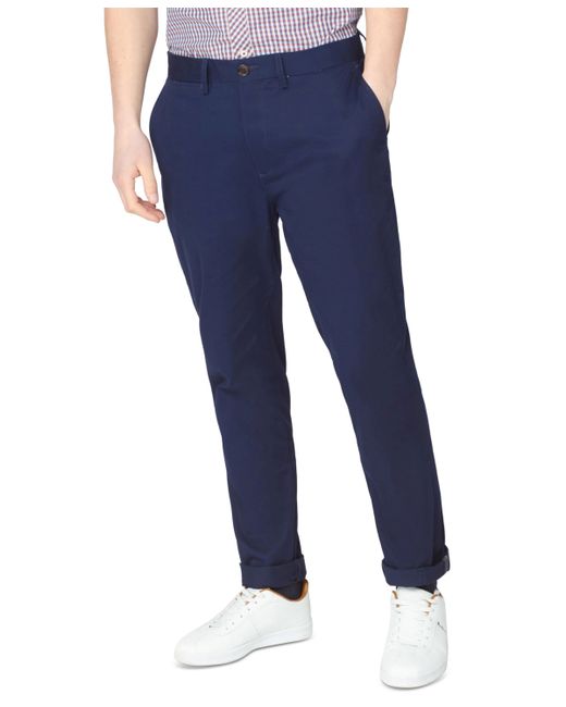 Ben Sherman Slim-Fit Stretch Five-Pocket Branded Chino Pants