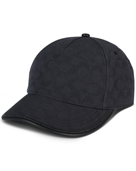 Coach Signature C Logo Jacquard Baseball Hat