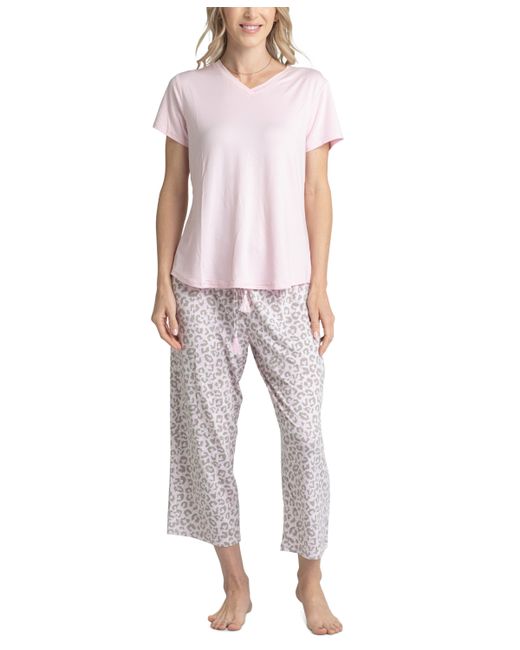 Muk Luks 3-Pc. T-Shirt Pants Shorts Pajama Set