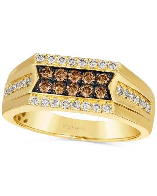 Le Vian Chocolate Diamond 1/3 ct. t.w. Nude 3/8 Cluster Ring in 14k Gold