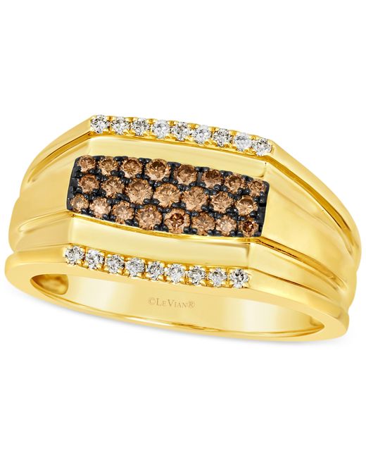 Le Vian Chocolate Diamond 3/8 ct. t.w. Nude 1/6 Cluster Ring in 14k Gold