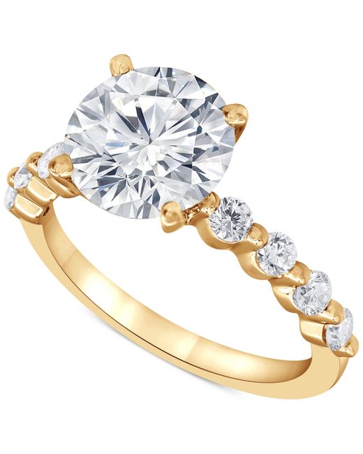 Badgley Mischka Certified Lab Grown Diamond Engagement Ring 3-1/2 ct. t.w. in 14k White or