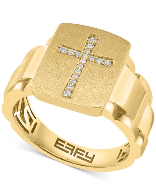 Effy Collection Effy Diamond Cross Ring 1 ct. t.w. in 10k Gold