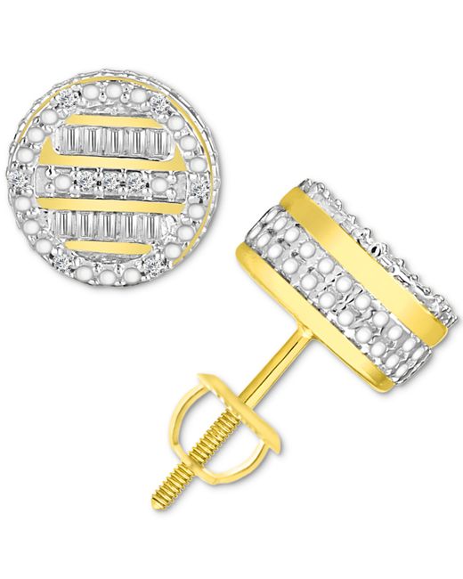 Macy's Diamond Circle Stud Earrings 1/6 ct. tw in 10K Gold
