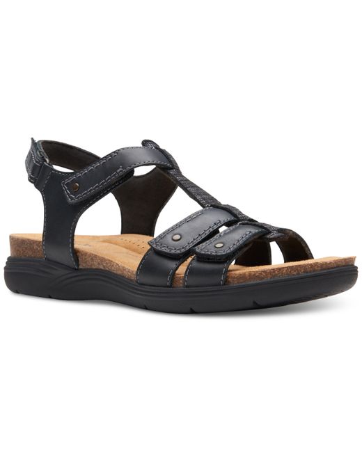 Clarks April Cove Studded Strapped Comfort Sandals Shoes