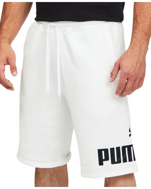 Puma Big Logo 10 Fleece Drawstring Shorts