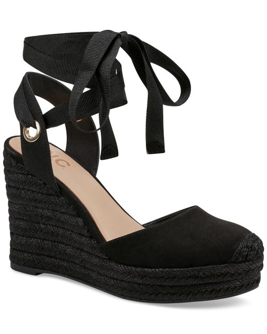 INC International Concepts Maisie Lace-Up Espadrille Wedge Sandals Created for Shoes