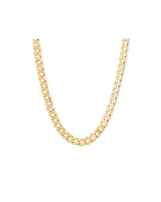 Macy's Curb Link Chain Necklaces In Sterling Or 18k Gold Plated