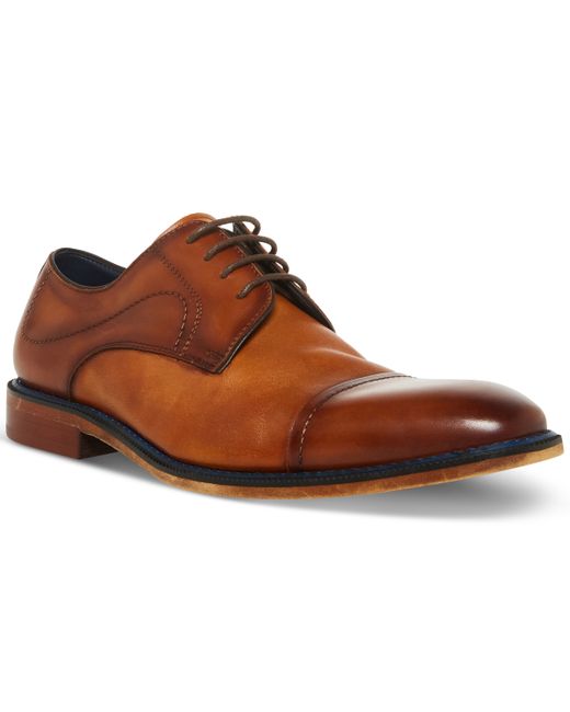 Steve Madden Zane Tonal Textured Mid Oxford Dress Shoe Shoes