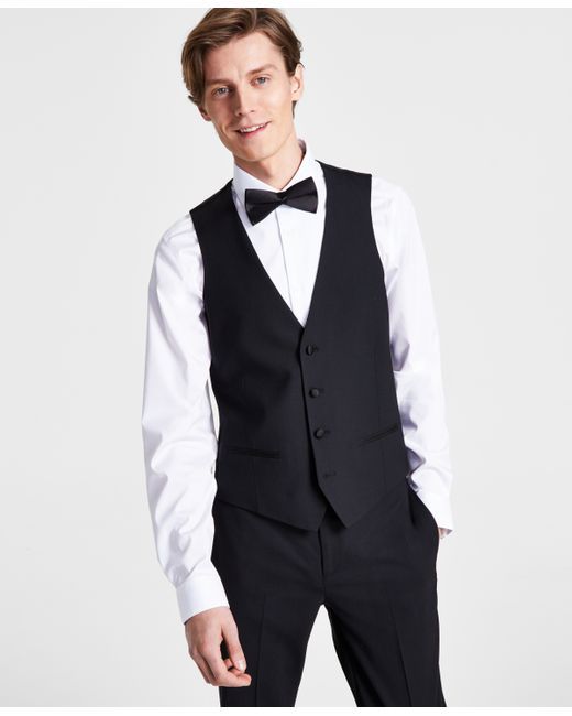 Bar III Slim-Fit Faille-Trim Tuxedo Vest Created for