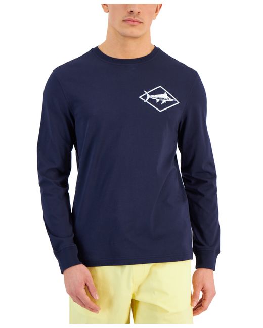 Club Room Sailing Club Classic-Fit Graphic Long-Sleeve T-Shirt Created for