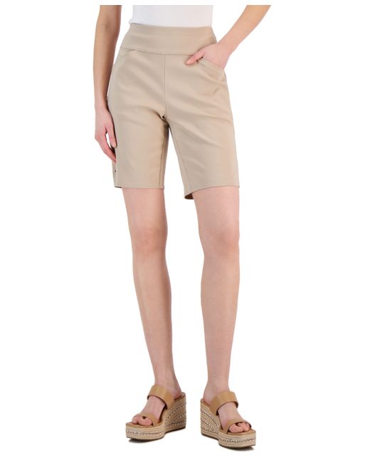 INC International Concepts Mid Rise Pull-On Bermuda Shorts Created for