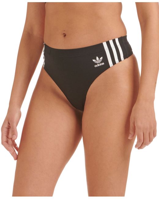 Adidas Intimates 3-Stripes Wide-Side Thong Underwear 4A1H63