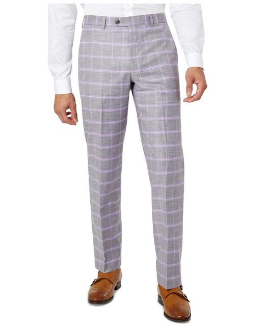 Sean John Classic-Fit Patterned Suit Pants