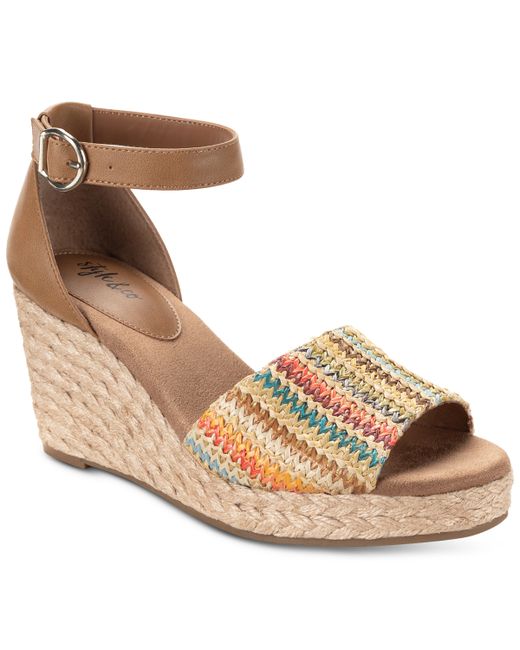 Style & Co Seleeney Wedge Sandals Created for Shoes
