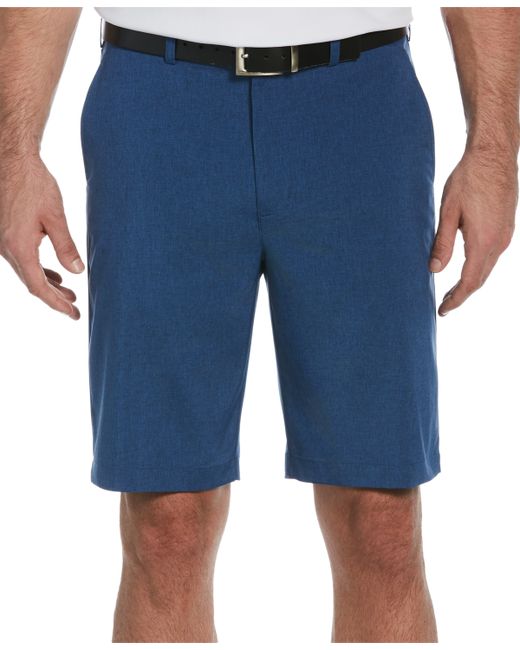 PGA Tour Flat Front Heather Golf Shorts with Active Waistband
