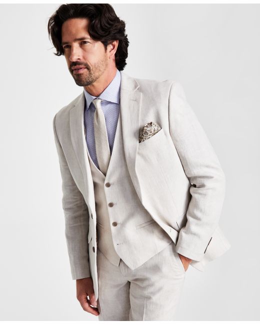 Bar III Slim-Fit Linen Suit Jackets Created for