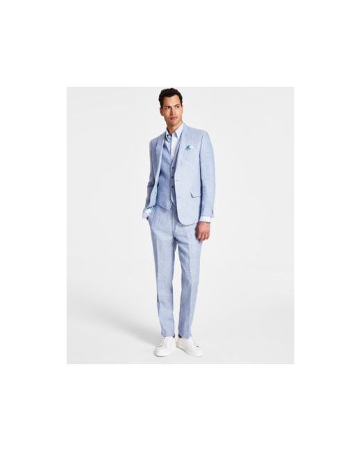 Bar III Slim Fit Linen Suit Separates Created For