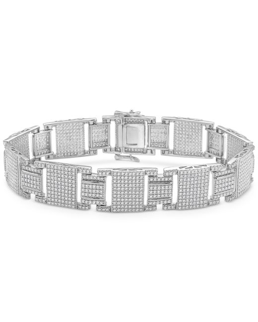 Macy's Diamond Pave Square Link Bracelet 6-1/2 ct. t.w. in 10k Gold