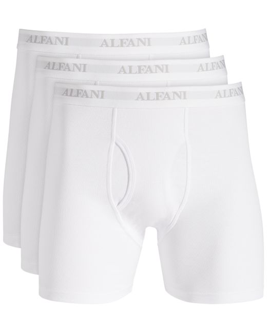 Alfani Regular-Fit Solid Boxer Briefs Pack of 4 Created for