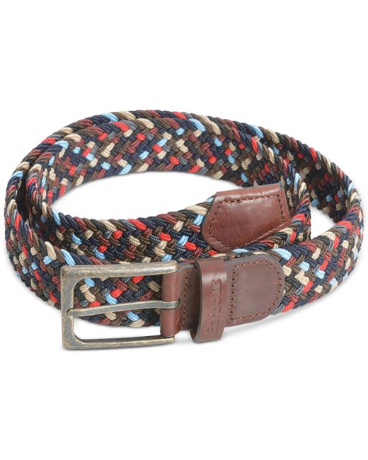 Barbour Ford Webbing Belt with Faux-Leather Trim