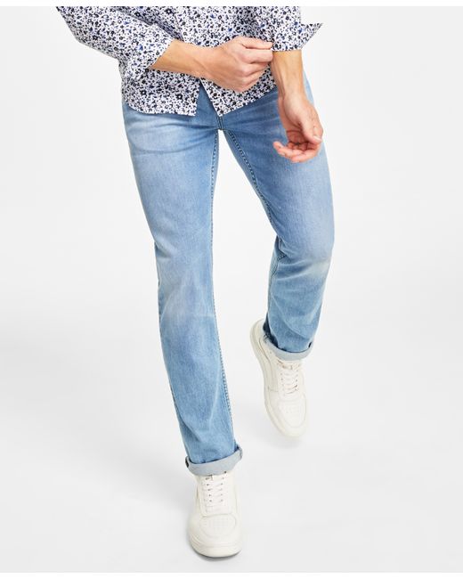 INC International Concepts Light wash Skinny Ripped Jeans Created for