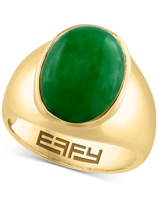 Effy Collection Effy Dyed Jade Ring in 14k Gold-Plated Sterling