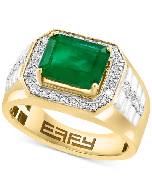Effy Collection Effy Limited Edition Emerald 3 ct. t.w. Diamond 1/2 Ring in 14k