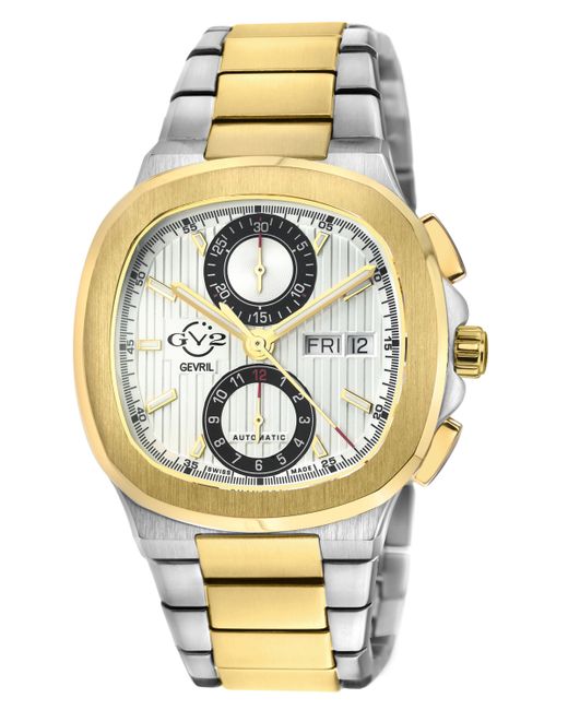 Gv2 By Gevril Potente Chronograph Swiss Automatic Two-Tone Stainless Steel Watch