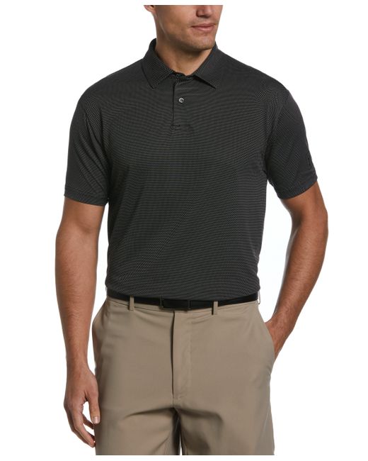 PGA Tour Birdseye Textured Short-Sleeve Performance Polo Shirt