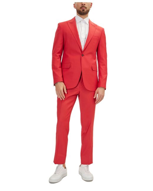 Ron Tomson Modern Single Breasted 2-Piece Suit Set