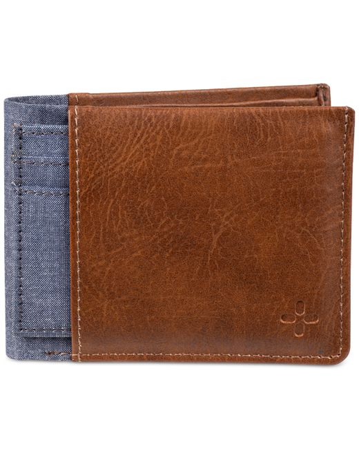 Sun + Stone Mixed-Media Slim-Fold Wallet Card Case