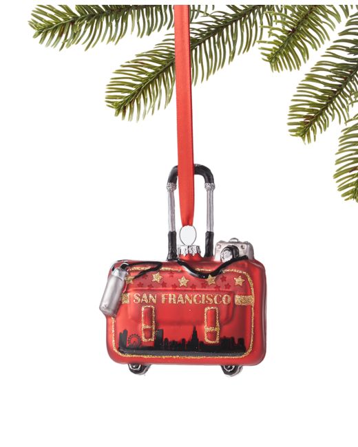 Macy's San Francisco Suitcase Ornament Created for