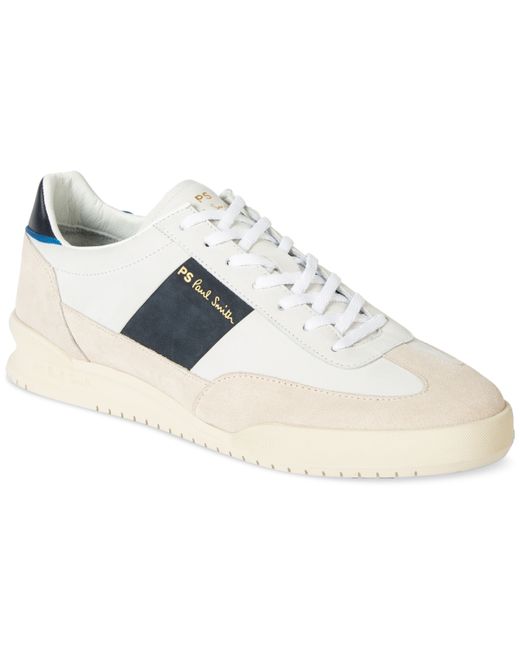 Paul Smith Dover Mixed Leather Low-Top Sneaker Shoes