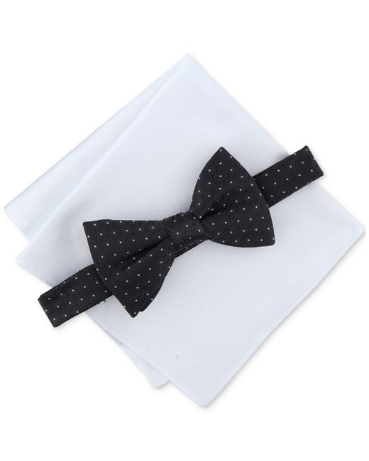 Alfani Irving Geo-Print Bow Tie Pocket Square Set Created for
