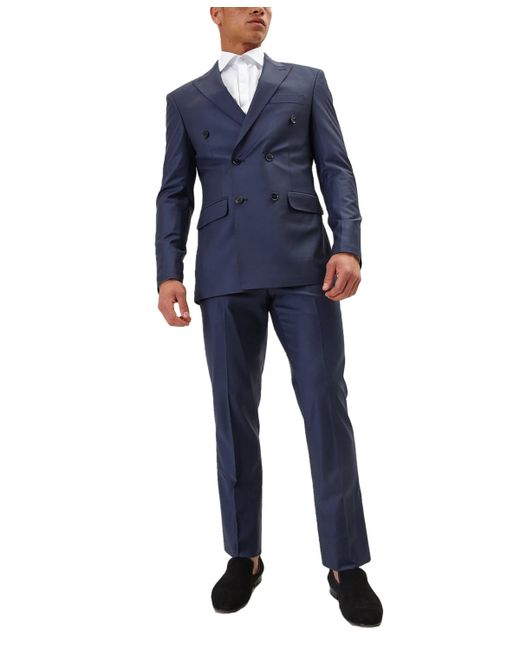 Ron Tomson Modern Double Breasted 2-Piece Suit Set
