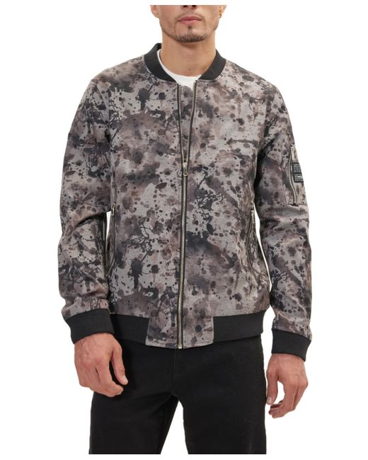 Ron Tomson Modern Abstract Bomber Jacket