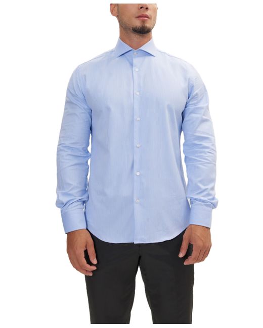 Ron Tomson Modern Spread Collar Fitted Shirt