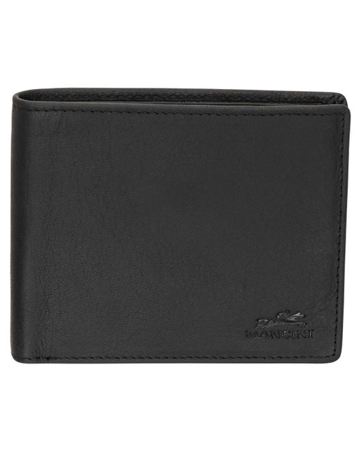 Mancini Buffalo Rfid Secure Wallet with Coin Pocket