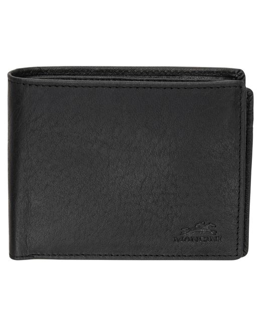 Mancini Buffalo Rfid Secure Center Wing Wallet with Coin Pocket