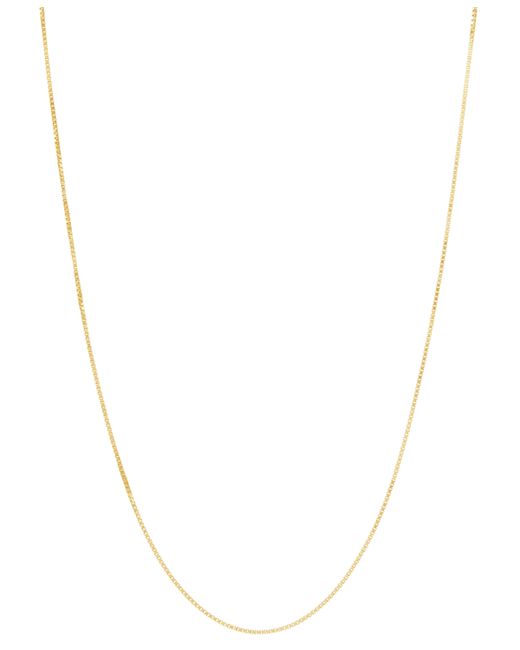 Macy's Solid Box Link 24 Chain Necklace in 14k